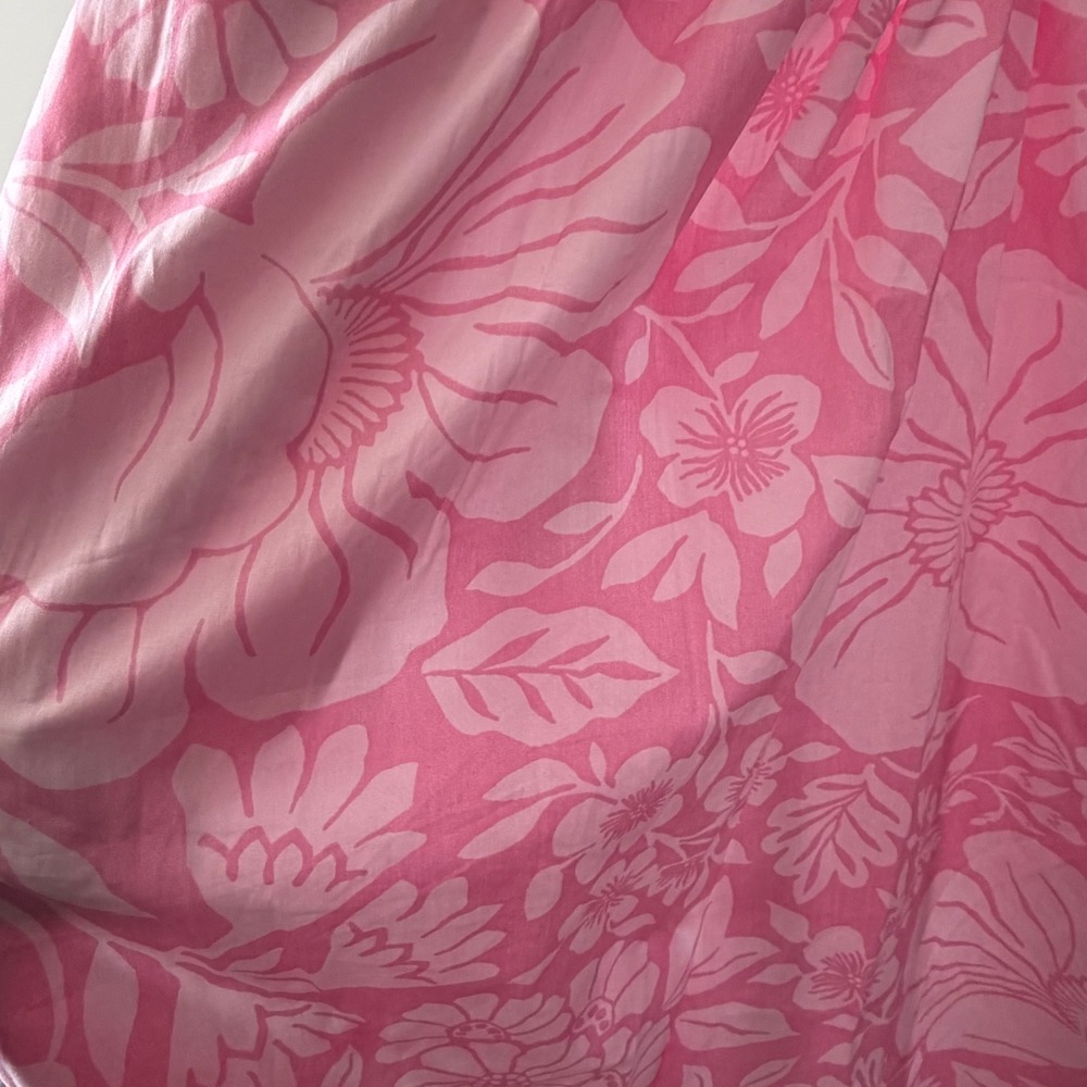 Band of the Free Los Angeles Candy Pink Floral Midi Dress B2275 Small NWT - Picture 3 of 9